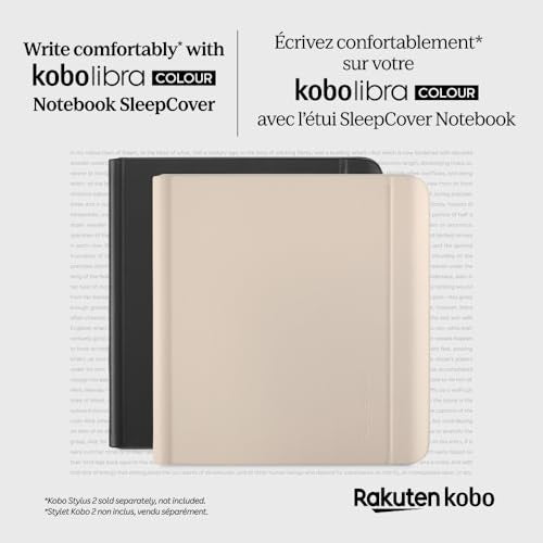 Kobo Libra Colour Notebook SlpCvr Black Kobo Libra Colour Notebook SlpCvr Black